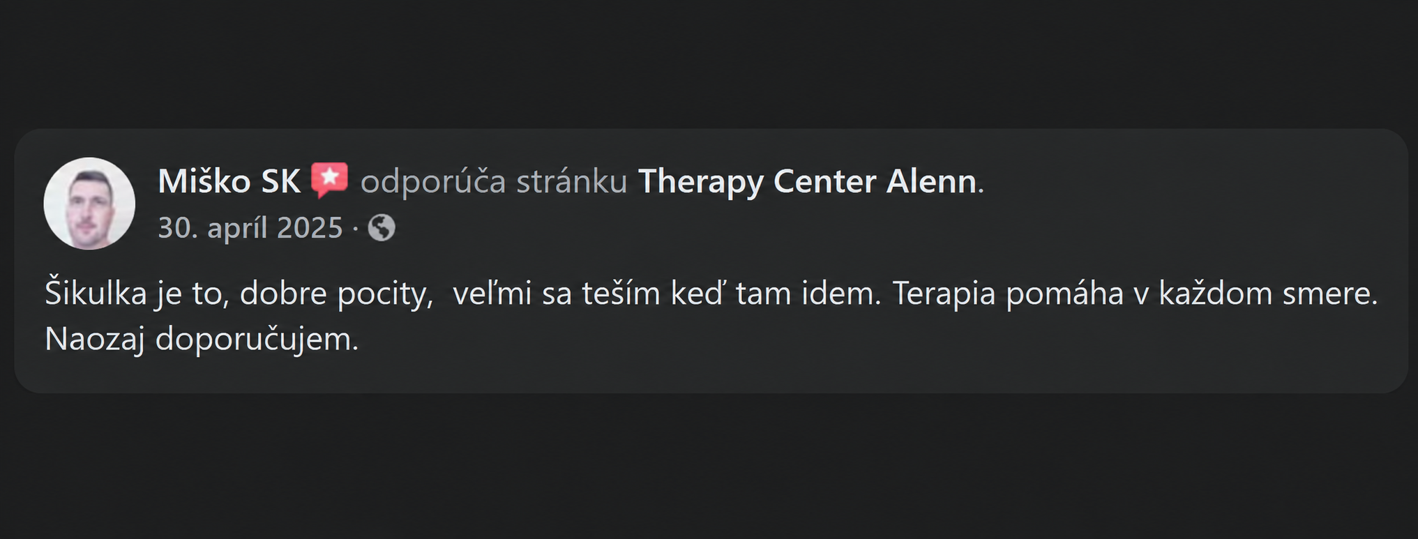 Facebook recenzia – Miško SK
